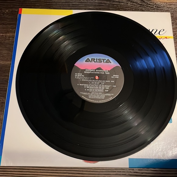 Dionne Warwick Promotional 1987 Reservations For Two Vinyl LP - Picture 11 of 11